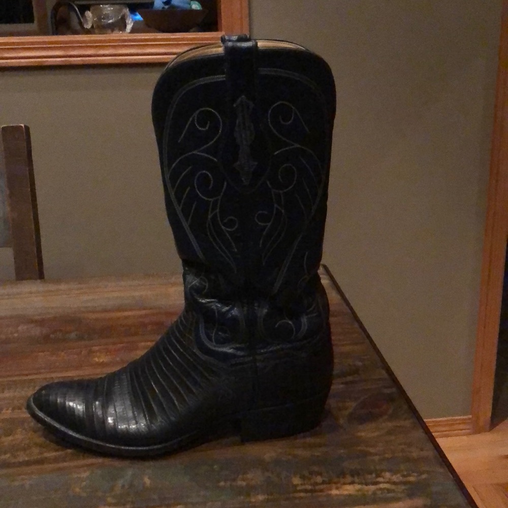 Men Lizard Cowboy Boots Custom Made Size 10 D